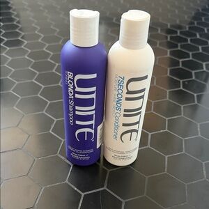 UNITE Blonde Shampoo and Conditioner Set - Purple and White
